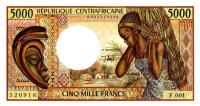 p12b from Central African Republic: 5000 Francs from 1984